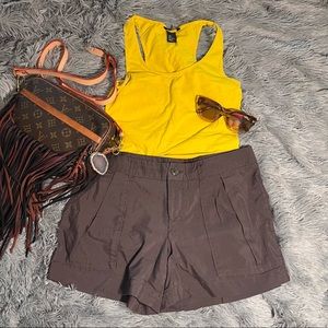 MOSSIMO low to mid rise brownish-grey shorts size 6